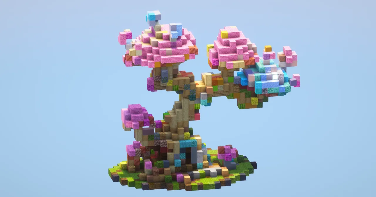 Mushroom tree small‎ — Minecraft Build by LeonisBuilds