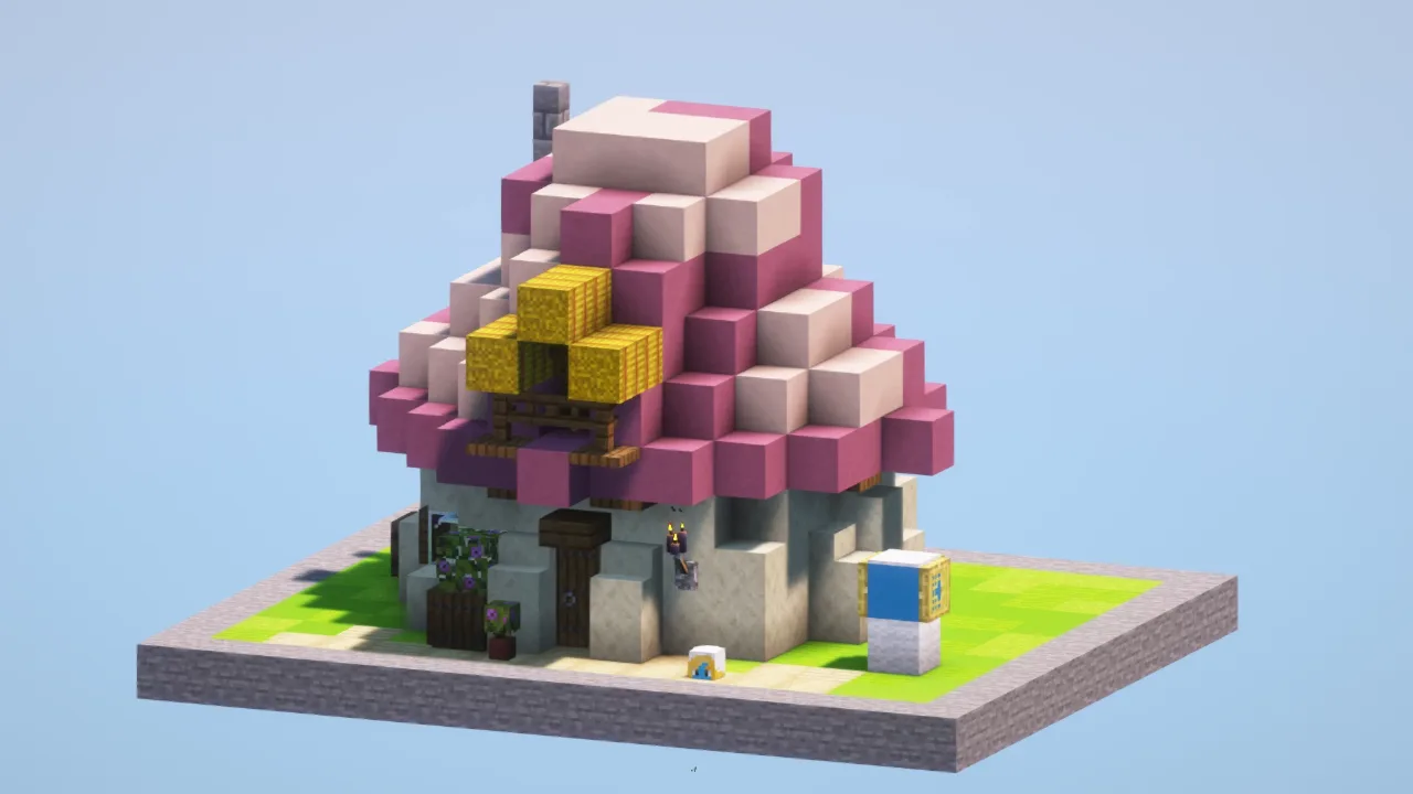 Smurfette House — Minecraft Build by LeonisBuilds