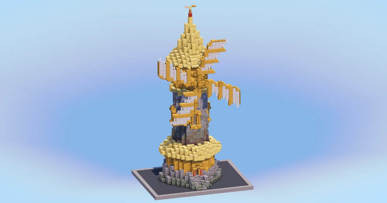 Birch Medieval Windmill - Minecraft Build by LeonisBuilds - MinecraftSchem