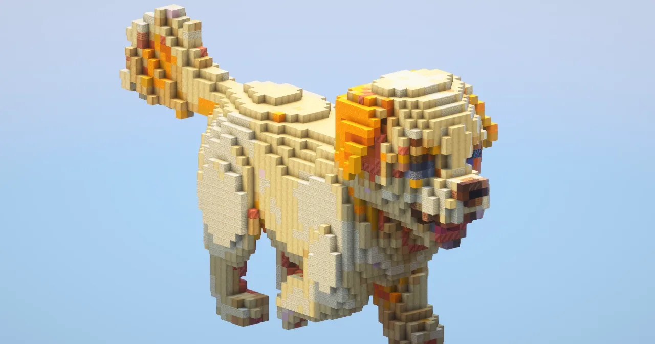 Golden Retriever‎ — Minecraft Build by LeonisBuilds