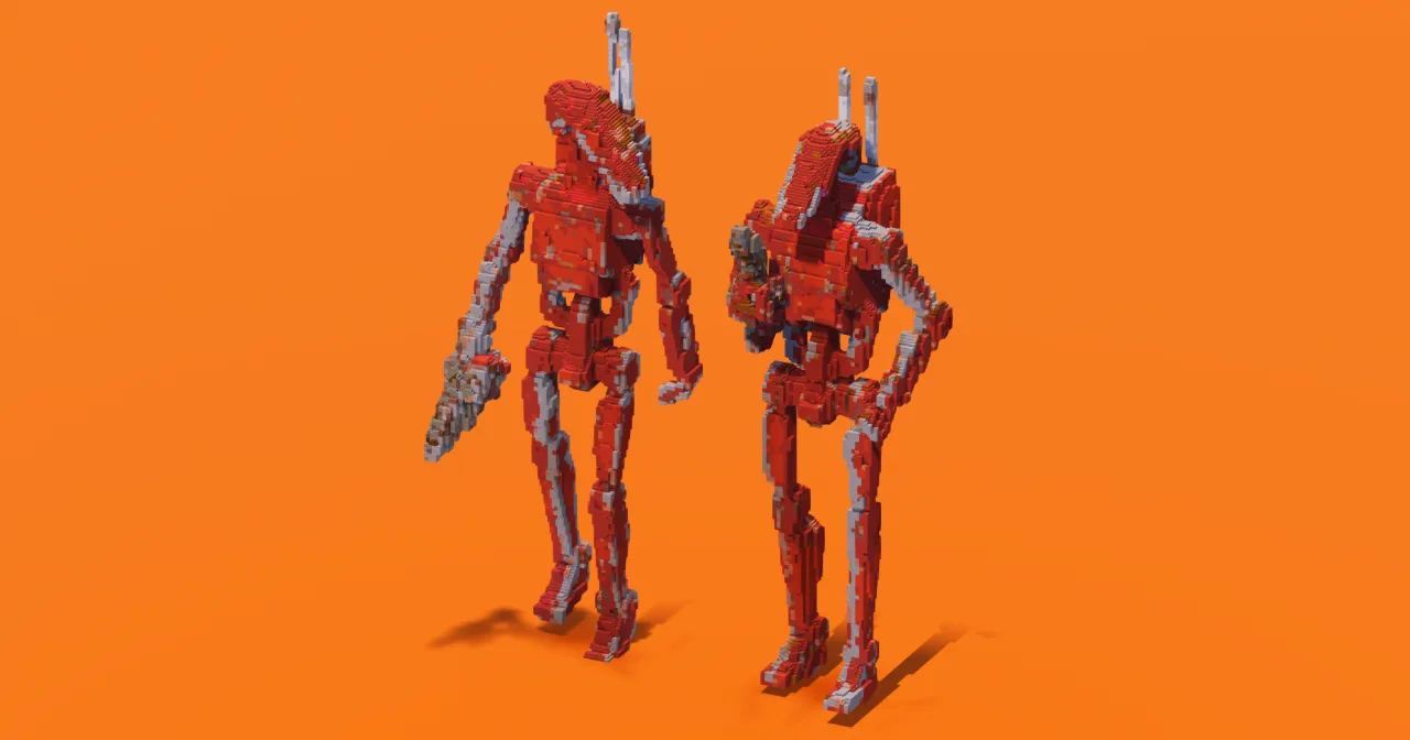Geonosis Battle Droids — Minecraft Build by StarWarsCreations