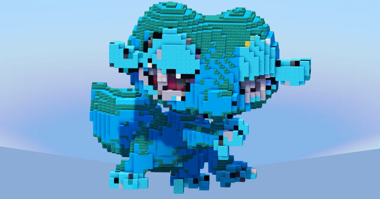 Gecqua from Pokemon — Minecraft Build by LeonisBuilds
