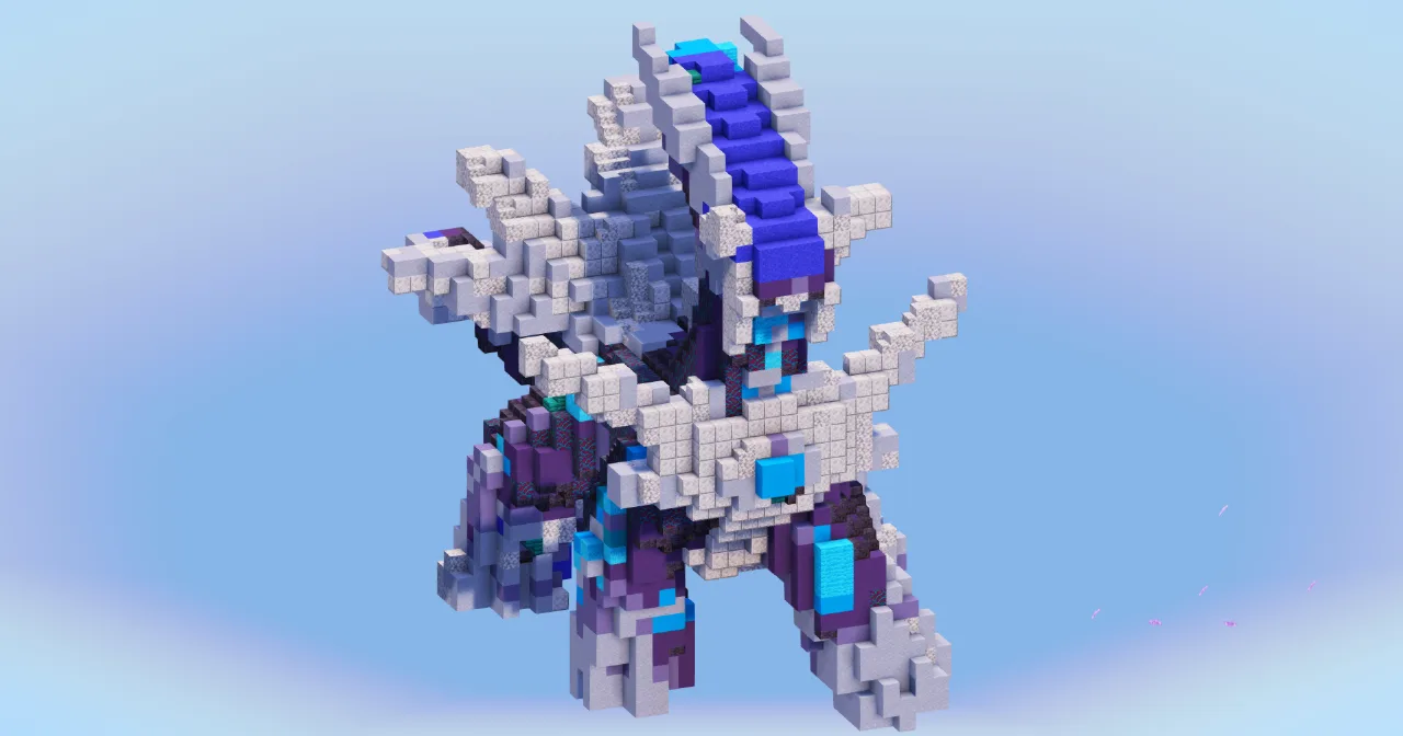 Dialga from Pokemon — Minecraft Build by LeonisBuilds
