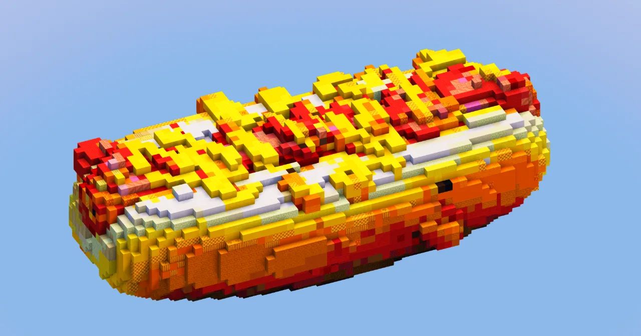 Hot Dog with Mayo — Minecraft Build by LeonisBuilds