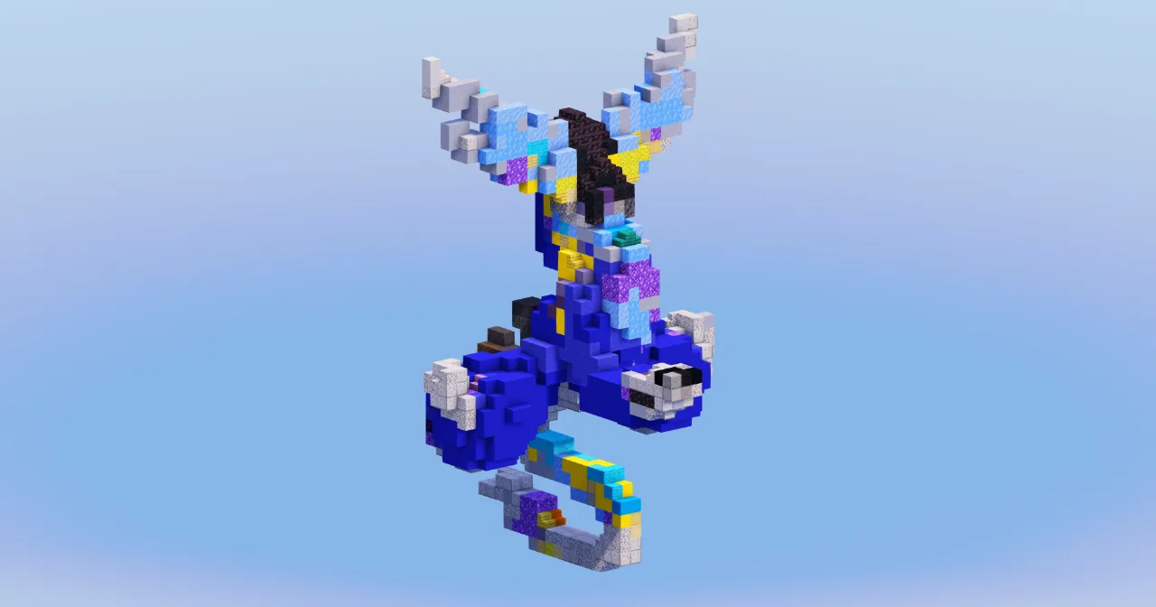 Miraidon from Pokemon — Minecraft Build by LeonisBuilds
