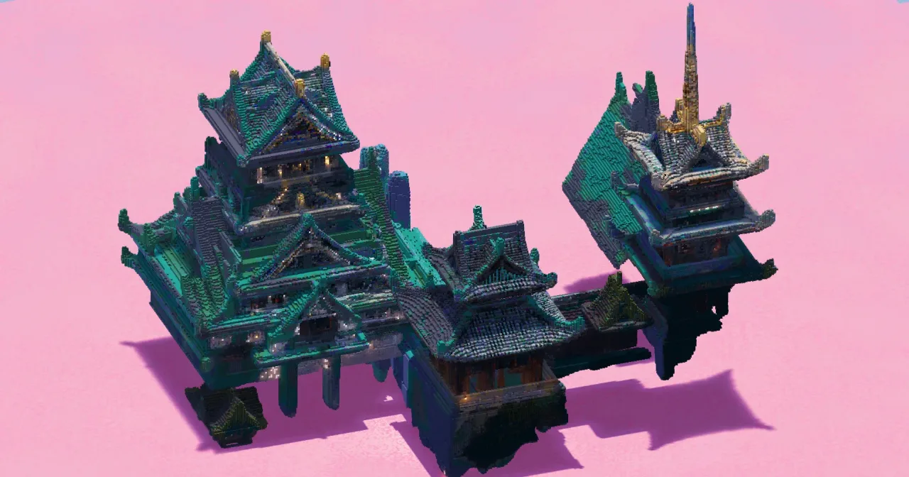 White Japanese Temple — Minecraft Build by EasternRealms