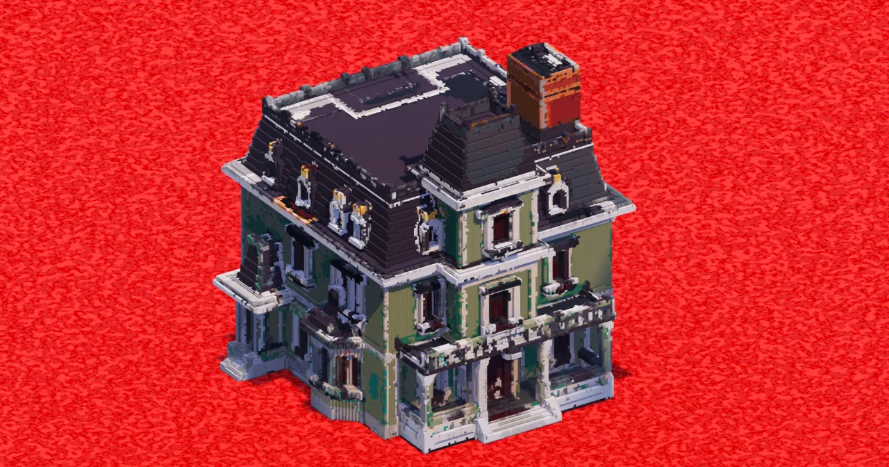 Green Victorian Mansion — Minecraft Build by ImpossibleBuilds