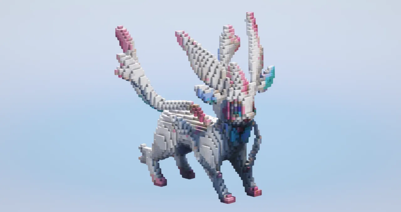 Sylveon — Minecraft Build by LeonisBuilds