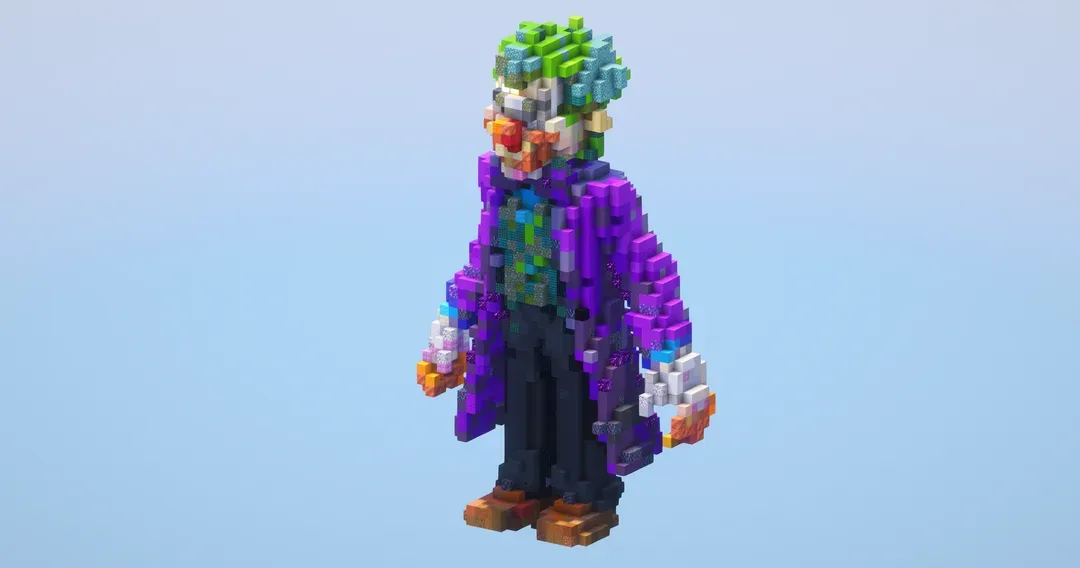 Joker from DC Comics — Minecraft Build by LeonisBuilds