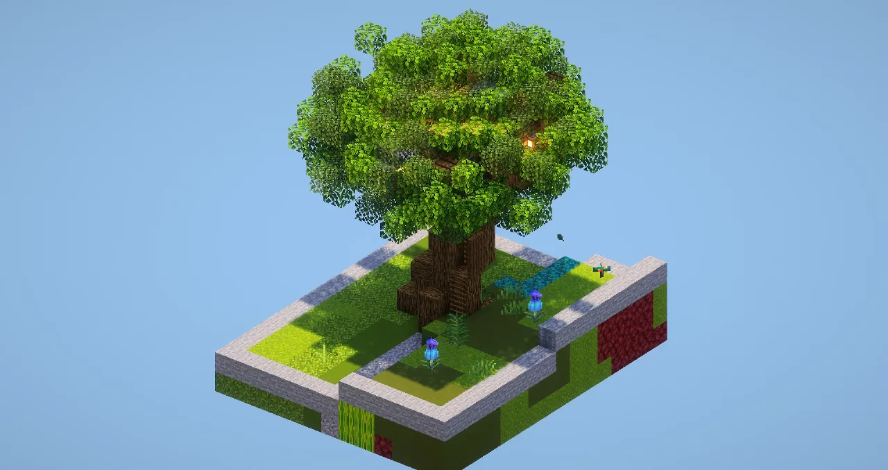 House inside a Oaktree — Minecraft Build by LeonisBuilds