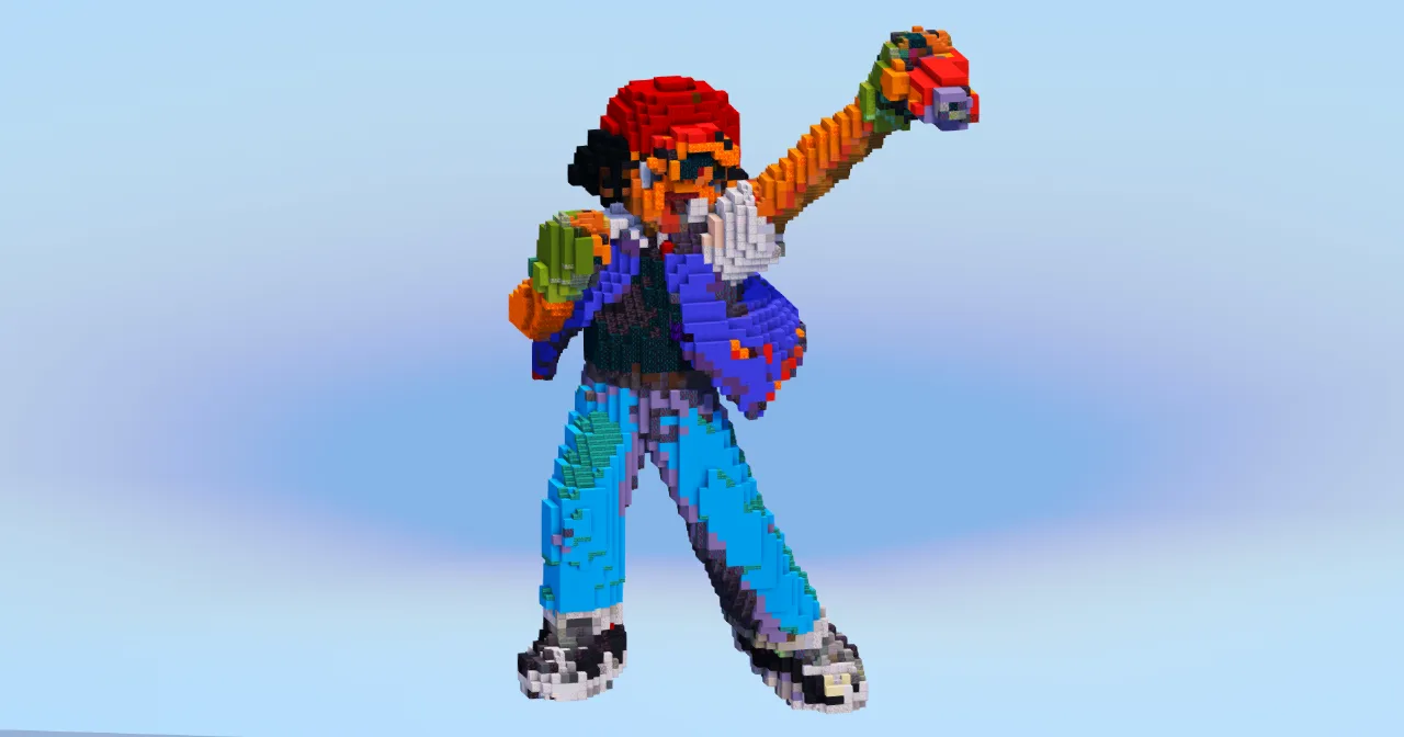 Ash Ketchum — Minecraft Build by LeonisBuilds