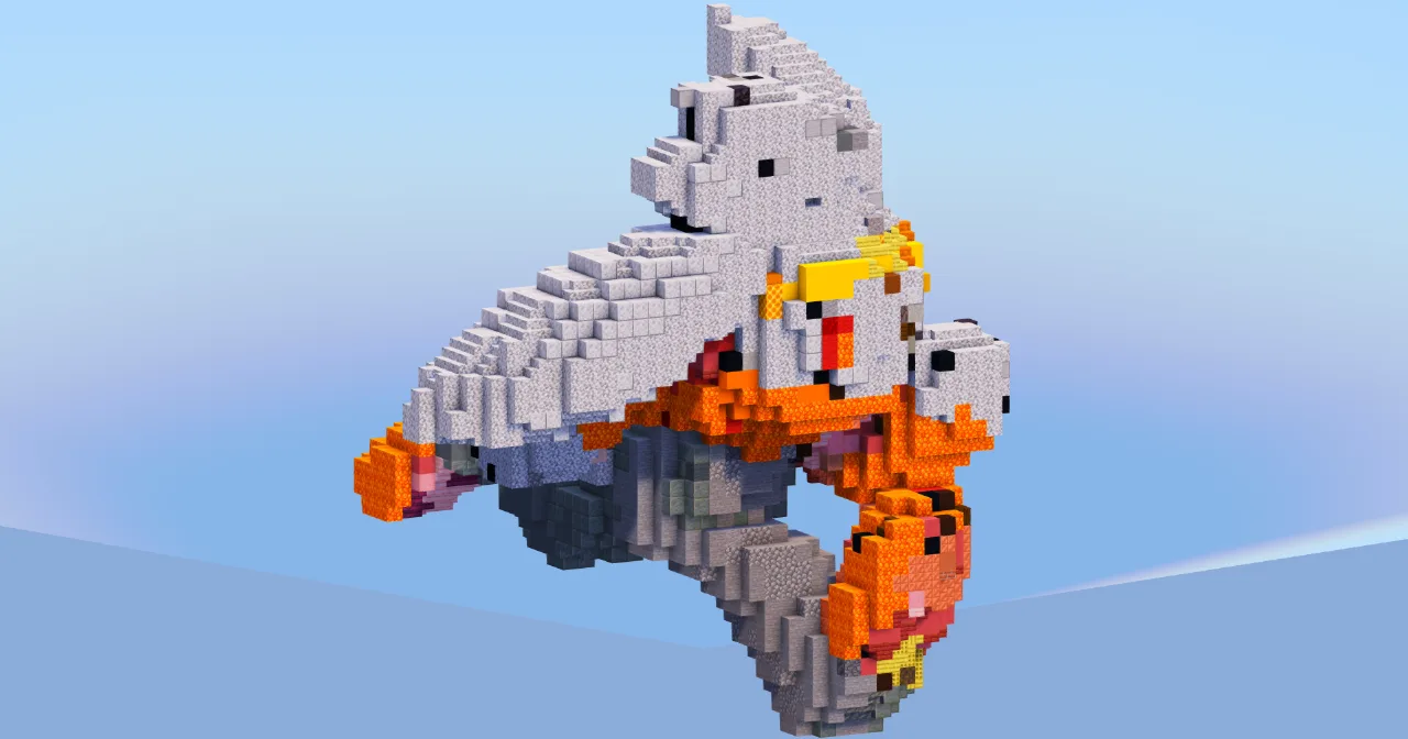 Raboot from Pokemon — Minecraft Build by LeonisBuilds