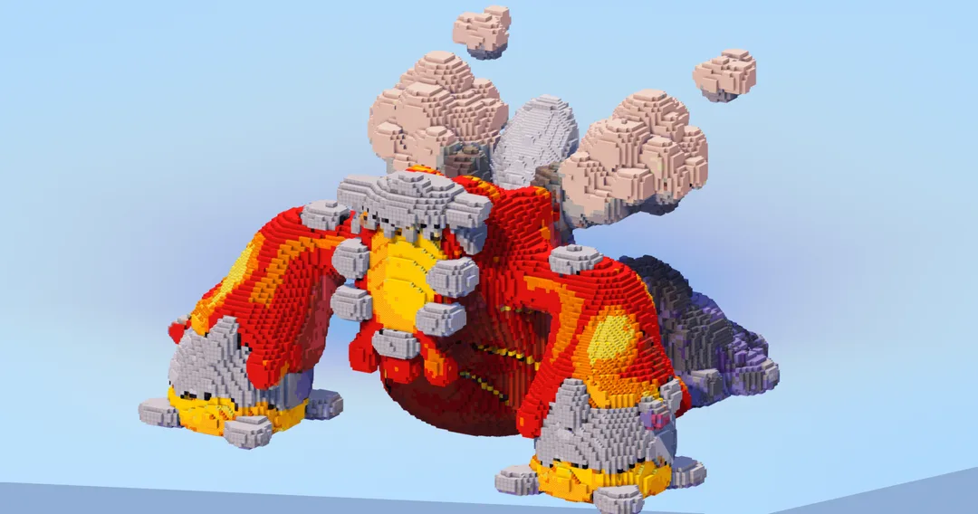 Mega Heatran — Minecraft Build by LeonisBuilds