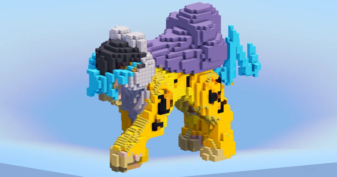 Raikou from Pokemon — Minecraft Build by LeonisBuilds