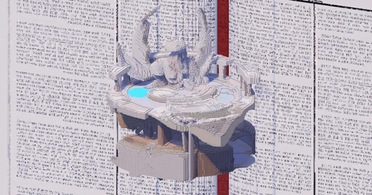 Winged Angel Shrine — Minecraft Build by TheBibleOfBuilding