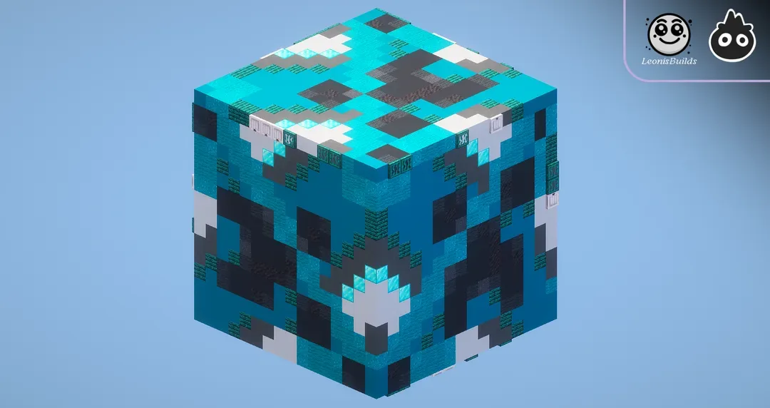 Cyan Glazed Terracotta — Minecraft Build by MellowHat