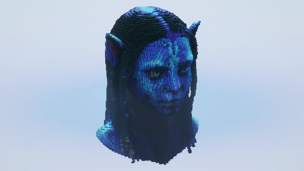 Female Avatar Bust — Minecraft Build by LeonisBuilds