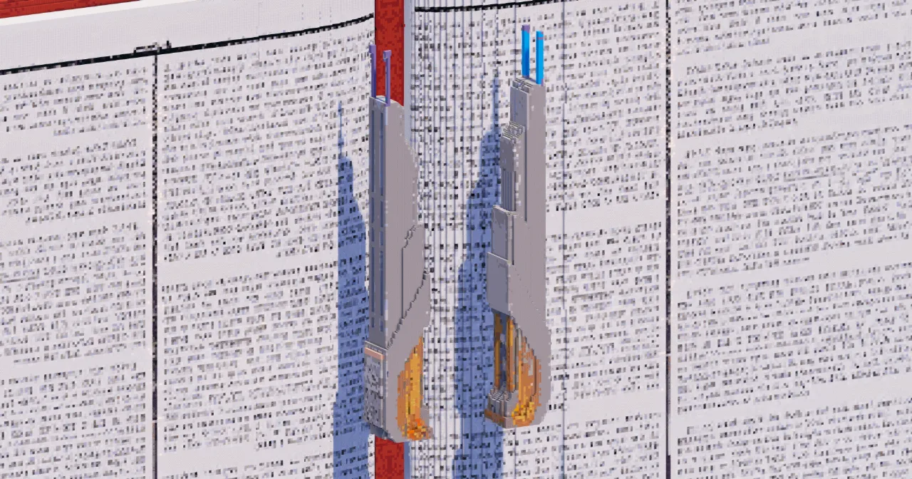 Scifi Twin Skyscrapers — Minecraft Build by TheBibleOfBuilding