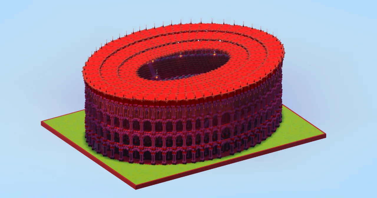 Dark Nether Colosseum — Minecraft Build by LeonisBuilds