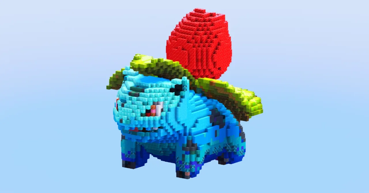 Ivysaur — Minecraft Build by LeonisBuilds