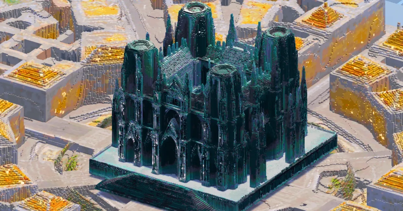 Green Gothic Cathedral — Minecraft Build by GothicCathedrals