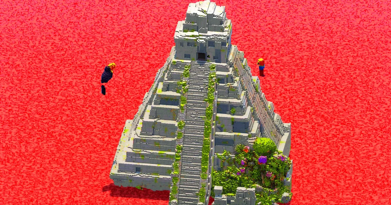 Mayan Floral Temple — Minecraft Build by ImpossibleBuilds