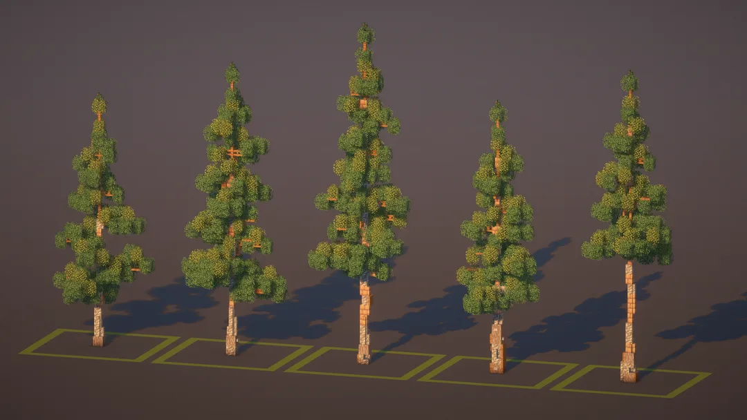 Custom Trees Normal — Minecraft Build by MellowHat