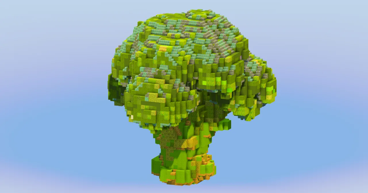 Broccoli Vegetable — Minecraft Build by LeonisBuilds