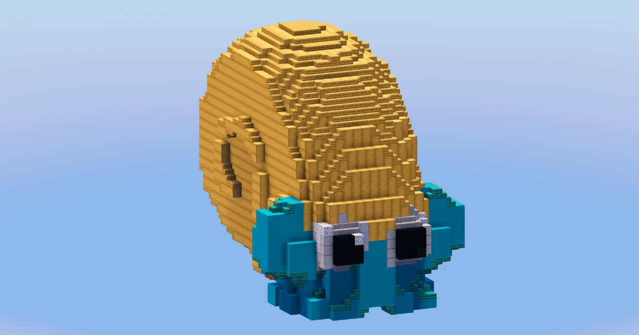 Omanyte from Pokemon — Minecraft Build by LeonisBuilds