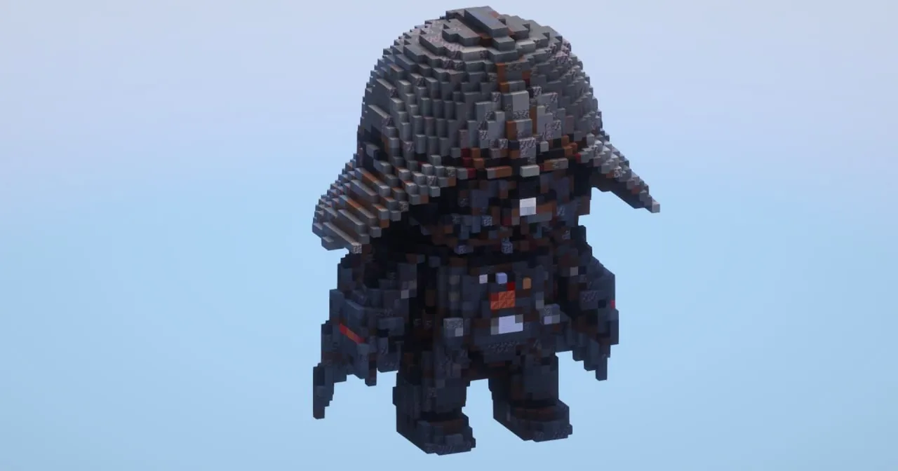 Darth vader from Star Wars — Minecraft Build by LeonisBuilds