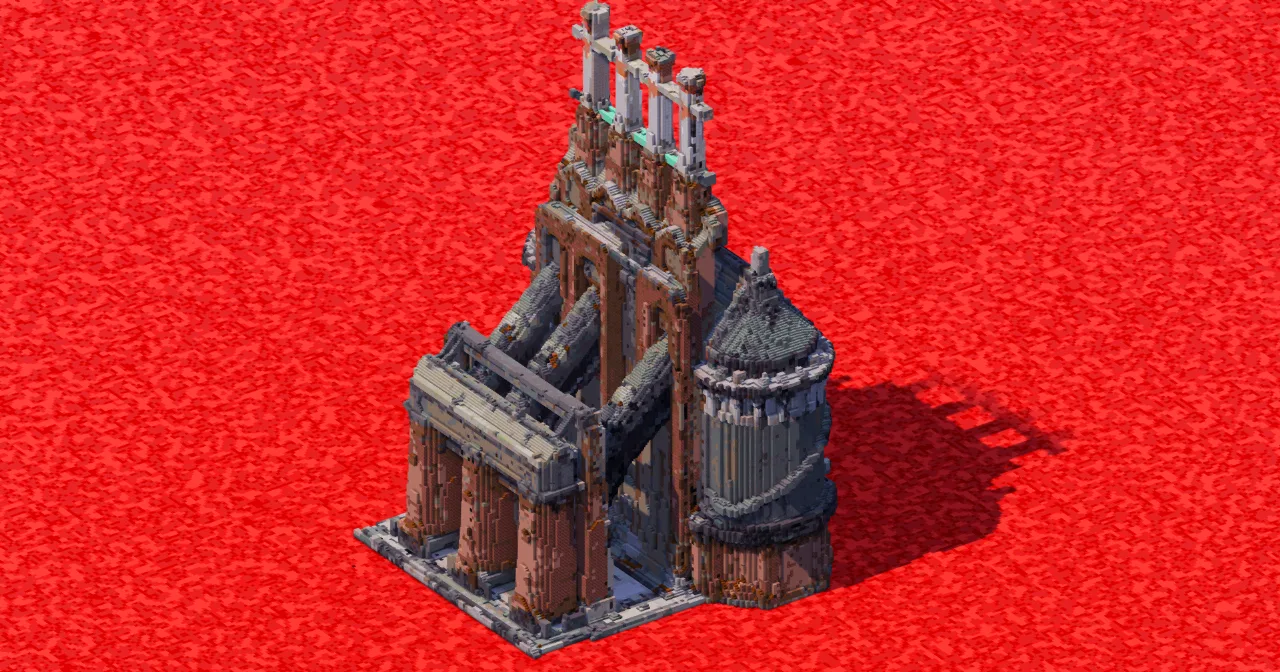 Brick Powerplant Chimneys — Minecraft Build by ImpossibleBuilds