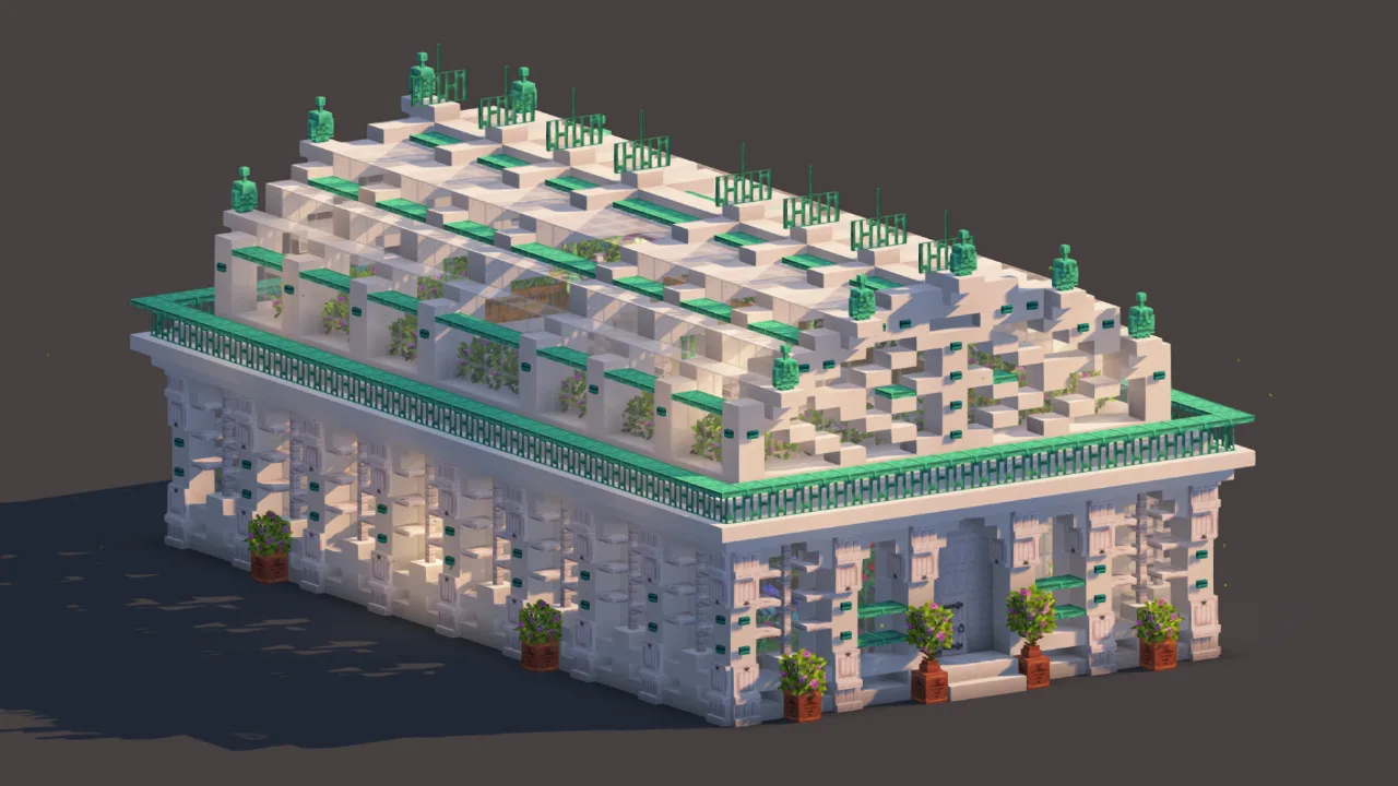 Classical Greenhouse & Botanical Conservatory | Fully Furnished — Minecraft Build by RaekonBuilds