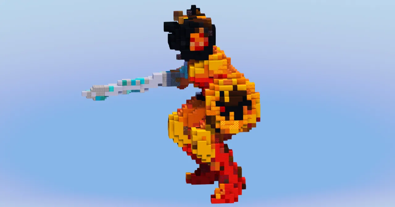 Wonder Woman from DC Comics — Minecraft Build by LeonisBuilds