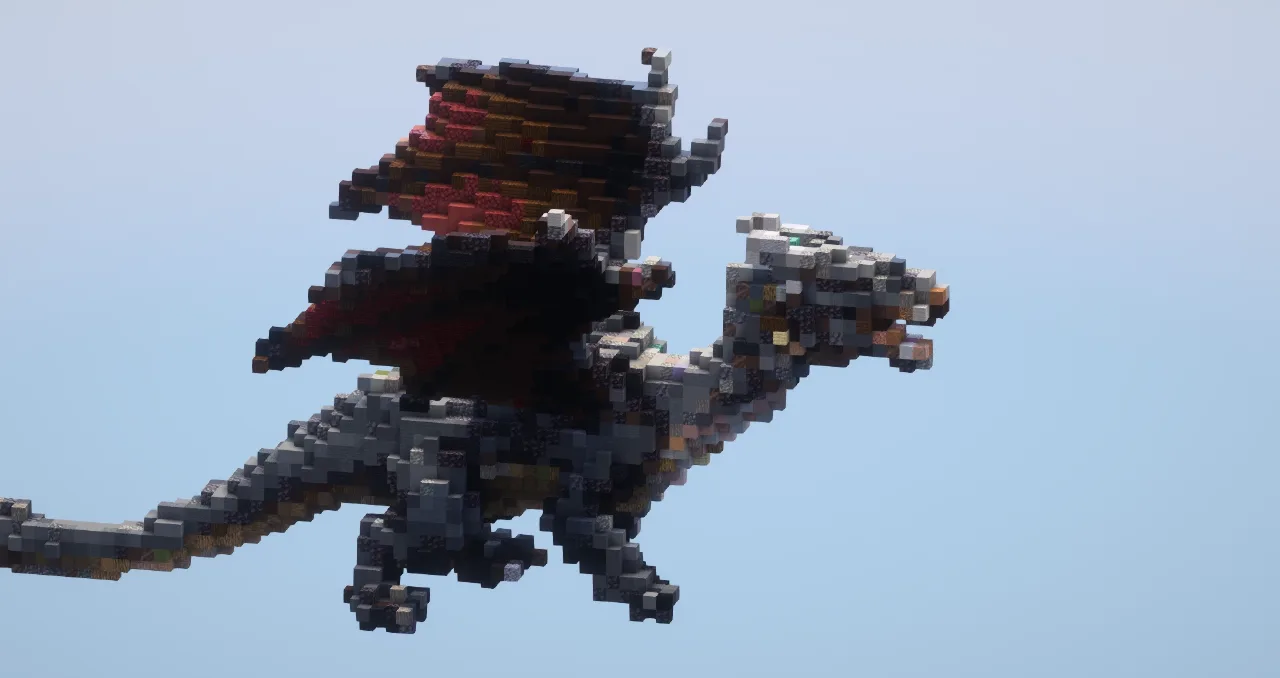 Fantasy Dragon small — Minecraft Build by LeonisBuilds