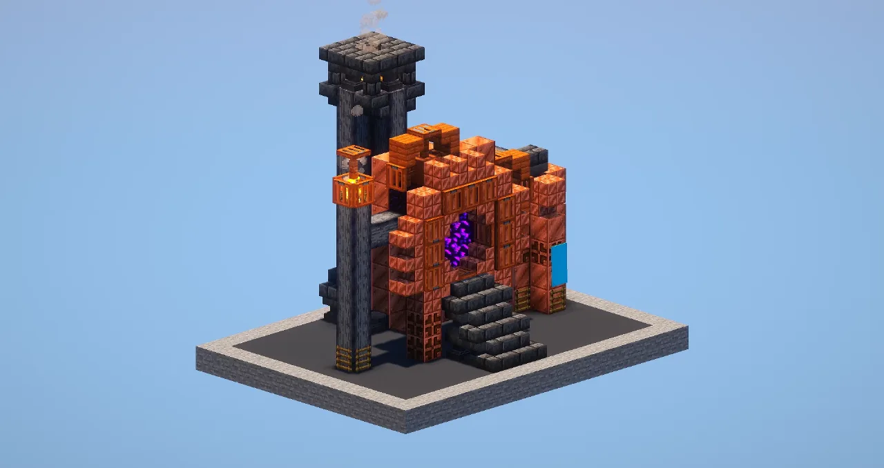 Steampunk Portal — Minecraft Build by LeonisBuilds