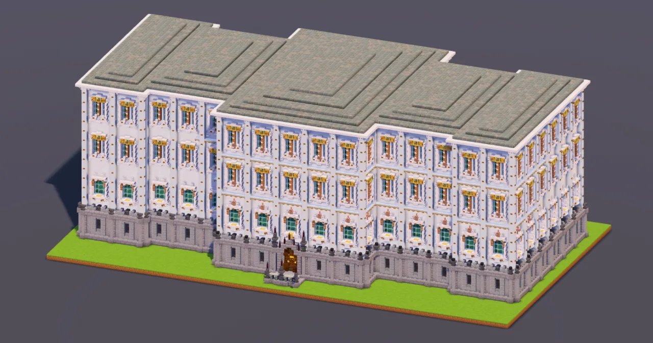 White Baroque Palace — Minecraft Build by MellowHat