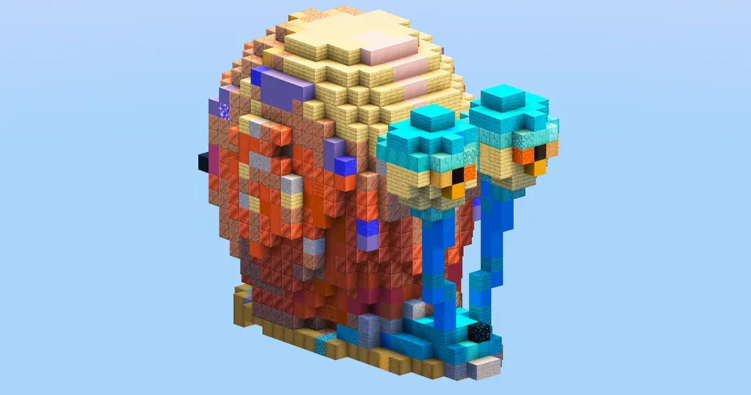 Gary from Spongebob — Minecraft Build by LeonisBuilds