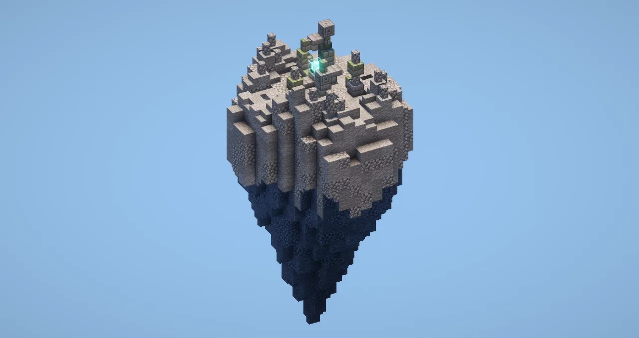Flying Stone Island — Minecraft Build by LeonisBuilds