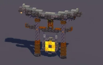 Black Japanese Gong — Minecraft Build by MellowHat