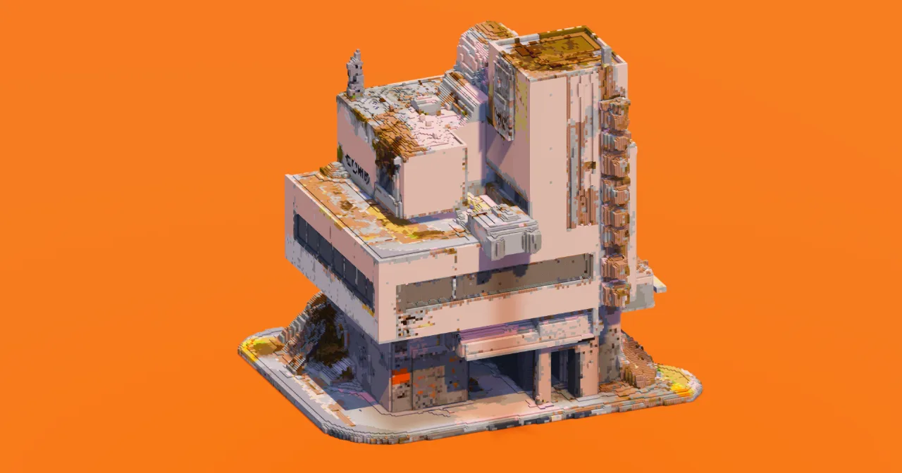 Concrete Corner Building — Minecraft Build by StarWarsCreations
