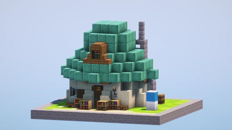 Brainy Smurf House — Minecraft Build by LeonisBuilds