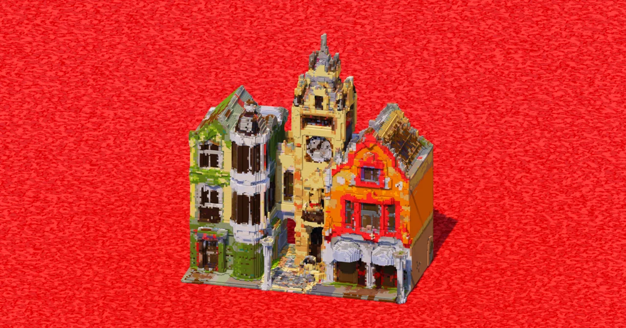 Market Square — Minecraft Build by ImpossibleBuilds