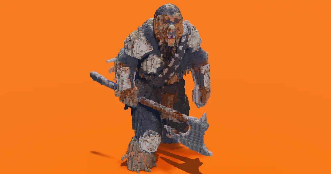 Wookiee Warrior Snow — Minecraft Build by StarWarsCreations