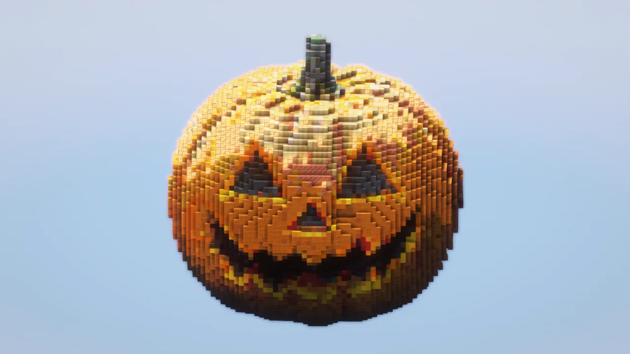 Halloween Scary Pumpkin — Minecraft Build by LeonisBuilds
