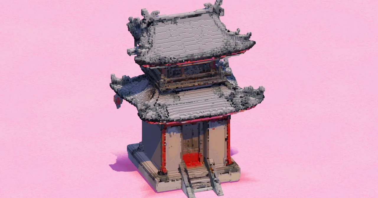 Chinese Shrine Pavilion — Minecraft Build by EasternRealms
