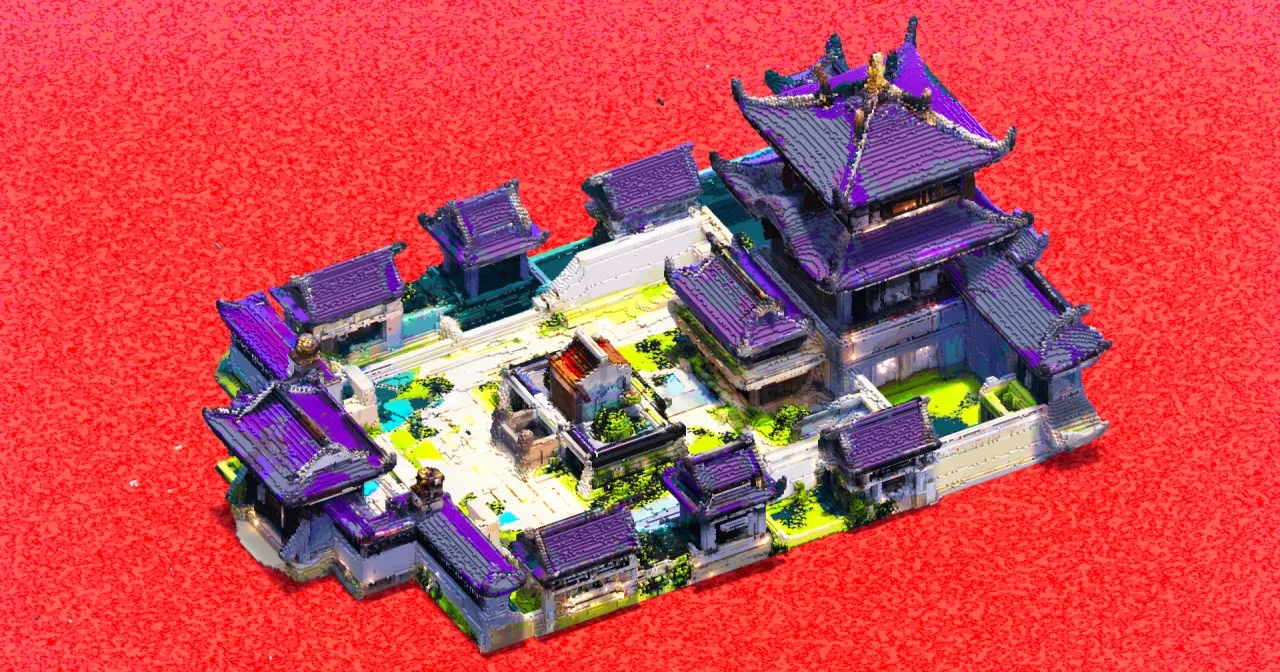 Purple Japanese Castle — Minecraft Build by ImpossibleBuilds