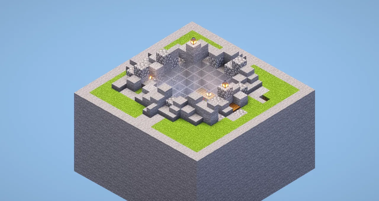 Stone Underground Base — Minecraft Build by LeonisBuilds