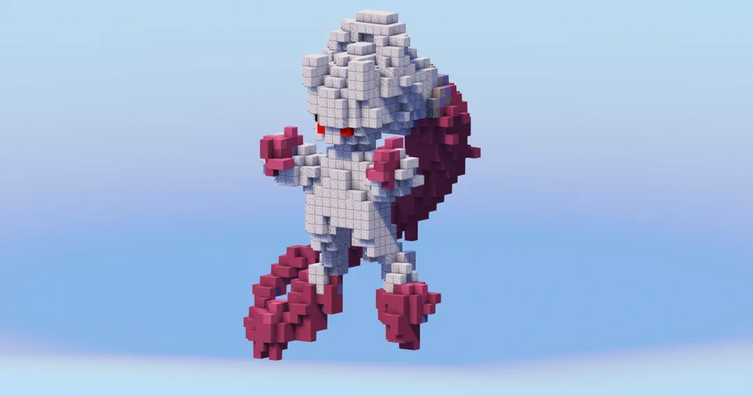 Mega Mewtwo Y from Pokemon — Minecraft Build by LeonisBuilds