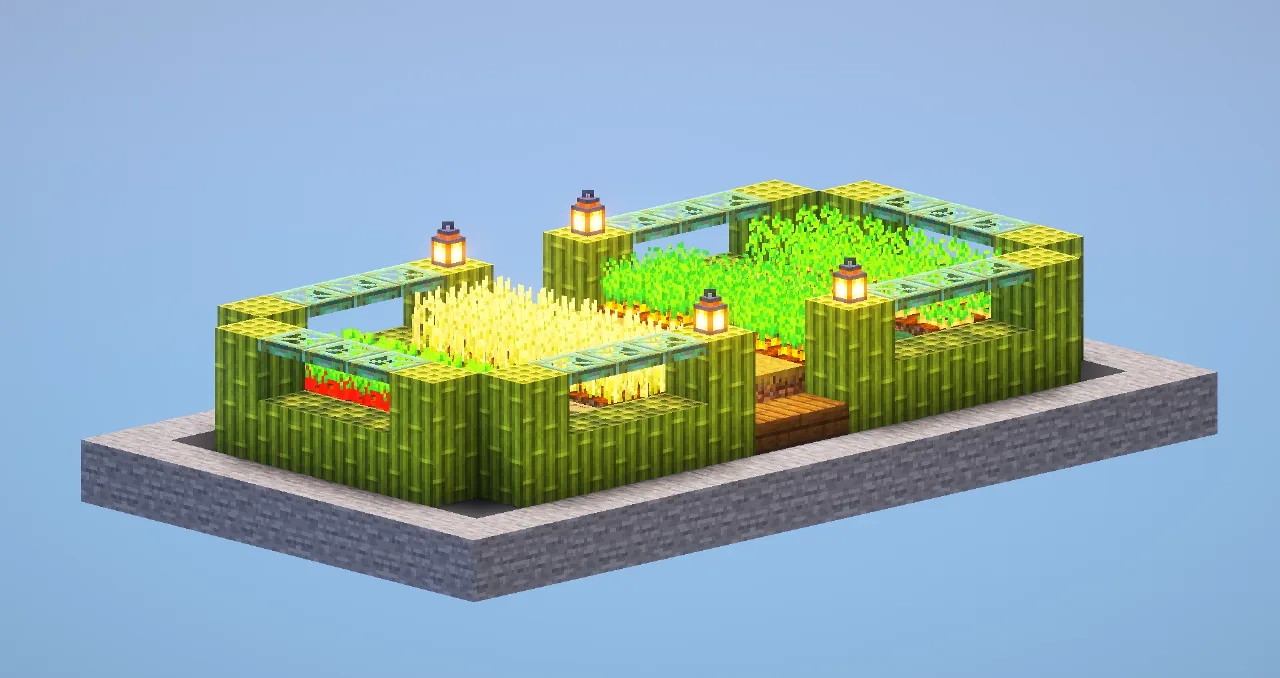 Double Wheat Farm — Minecraft Build by LeonisBuilds
