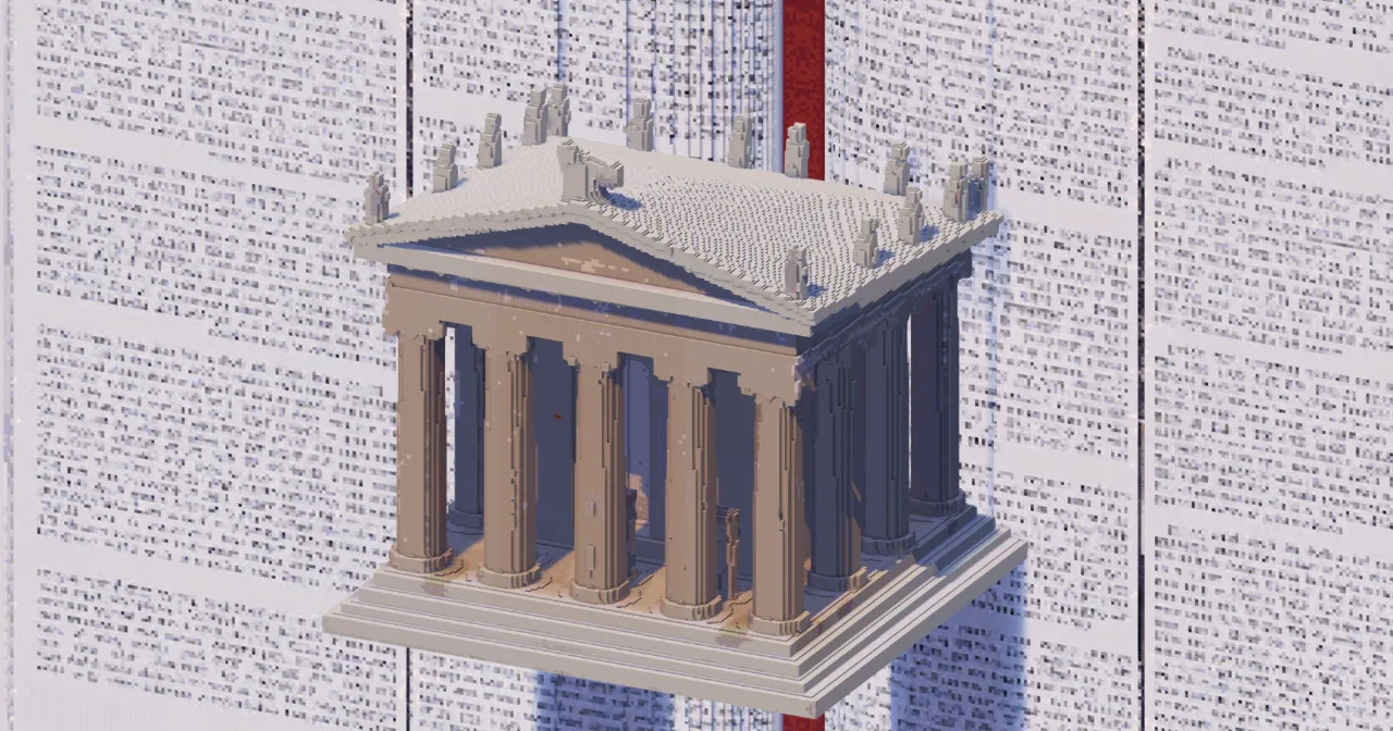 Greek Temple — Minecraft Build by TheBibleOfBuilding